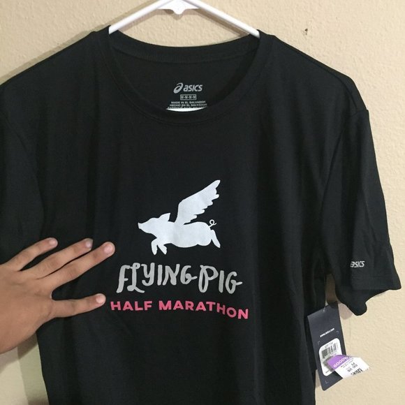 Flying Pig Black T Shirt - Picture 1 of 7